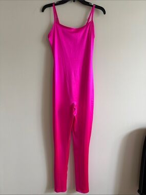 Gianni Bini Hot Pink Slim Jumpsuit